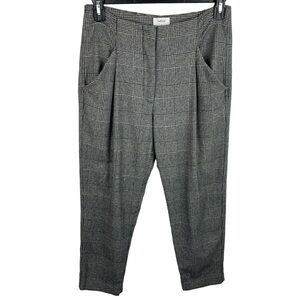 Wilfred | Chambery Cream Black Plaid Ankle Pants